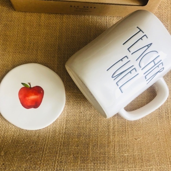 Rae Dunn TEACHER FUEL Double Sided Mug and Coaster - Picture 6 of 7